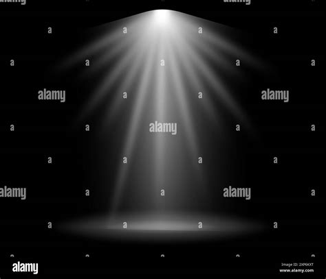 Scene Light Smooth Realistic Stage Spotlight Effect Stock Vector Image