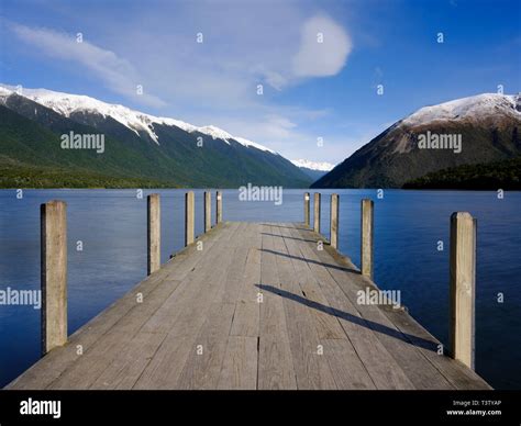 New Zealand South Island Nelson Lakes National Park The Jetty At