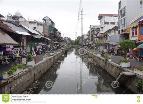 Wastewater And Pollution And Garbage In Canal At Sampeng Plaza