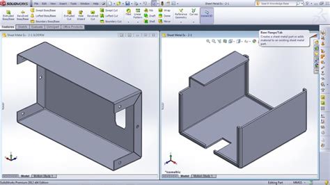 SolidWorks Sheet Metal Practice Exercises For Beginners 1 YouTube