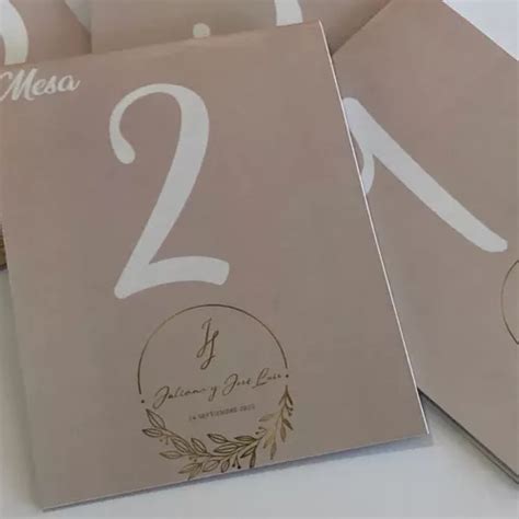 Numeros De Mesa Identificadores Boda Xv Años 15pzas Bautizo en venta en