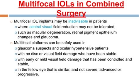 Indication Of Combined Cataract And Glaucoma Surgery Pptx