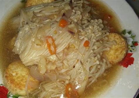 Resep Egg Tofu Enoki Saus Tiram Oleh Wahyuherrera Cookpad