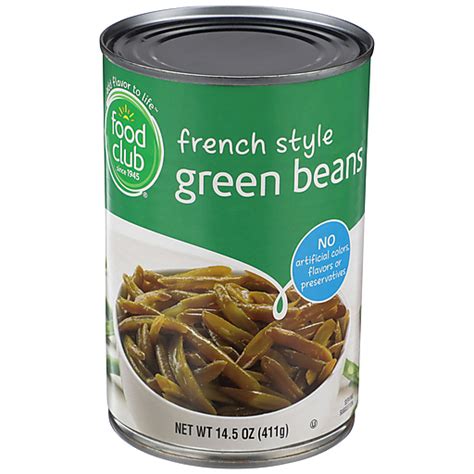 Food Club Cut French Style Green Beans 14 5 Oz Can Verde Selectos