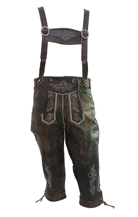 Bundhosen Knee Length Trousers Wild Brown Lederhosen Store