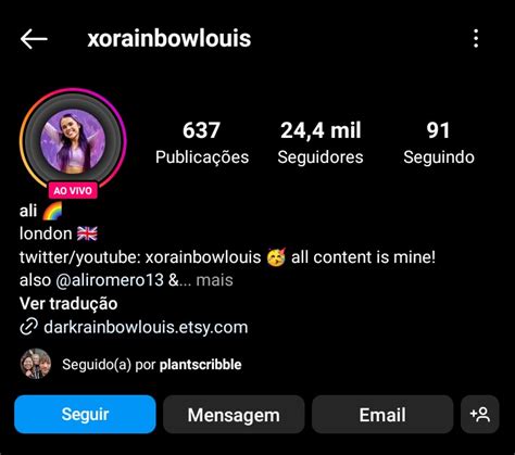 Projeto Louis Brasil On Twitter Live No Instagram Ativa