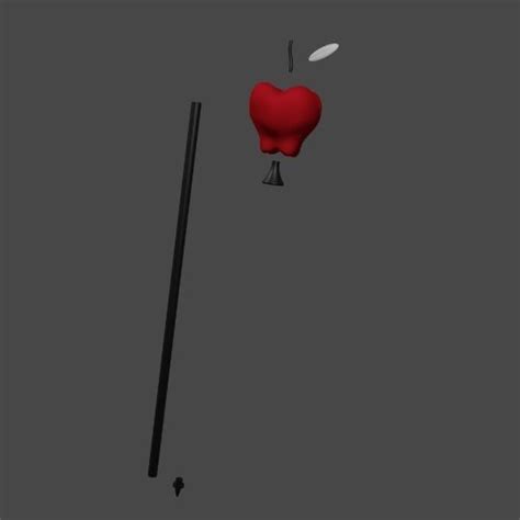 Lucifer Apple Scepter Hazbin Hotel Staff For Printing 3d Model 3d