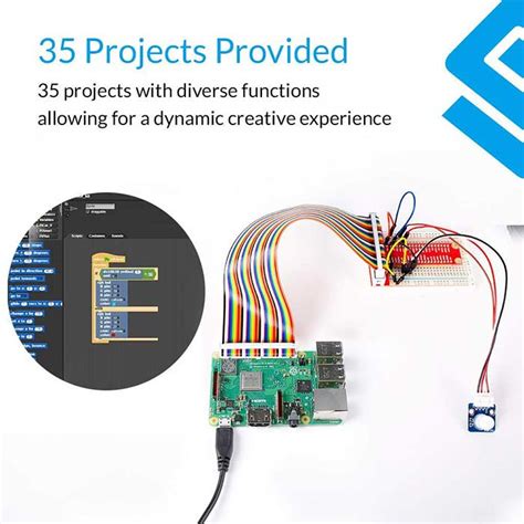 Sunfounder Sensor Kit V20 For Raspberry Pi With 37 Modules