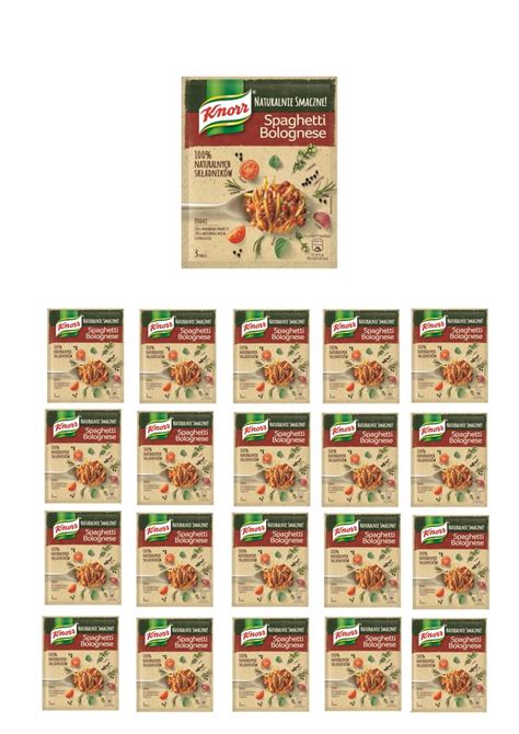 KNORR FIX SPAGHETTI BOLOGNESE 21 X 38G 12310096862 Oficjalne