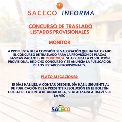 Listados Provisionales Monitor A Saceco