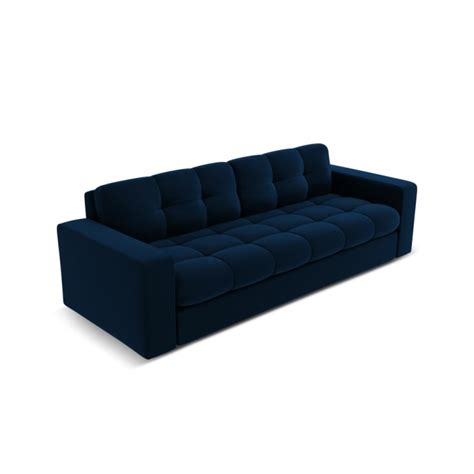 Sitzer Sofa Aus Samt K Nigsblau Justin Maisons Du Monde