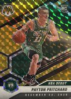 Payton Pritchard 2020 Mosaic 269 NBA Debut Choice Black Gold 8