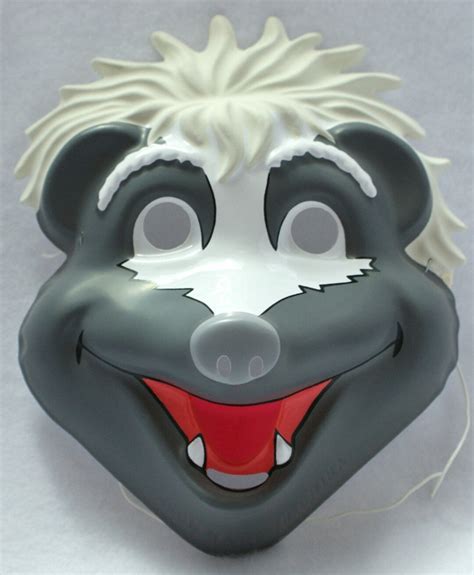 Jim Henson's Animal Show Stinky Skunk Vintage Halloween Mask Henson PVC ...