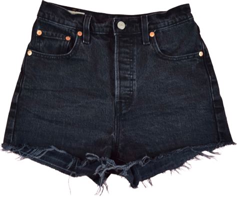 Vintage Black Levi’s High Waisted Shorts Shop Thrilling