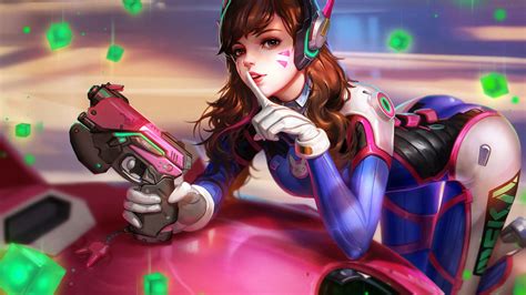 Wallpaper : D Va Overwatch, Blizzard Entertainment, video games ...