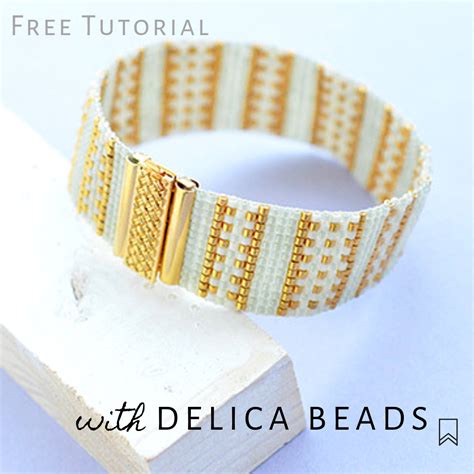 Blog Tutorials Patterns How To Make Gold Line Beaded Bracelet