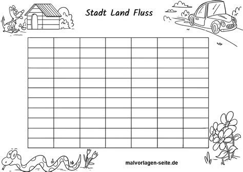 Stadt Land Fluss Kopiervorlagen Kostenlos Zum Ausdrucken