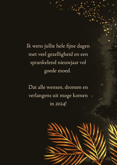 Kerst Artistiek Sprankelend Warm Goud Koper Kaartje Go