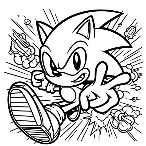 Coloriage Sonic à Noël télécharger et imprimer gratuit sur