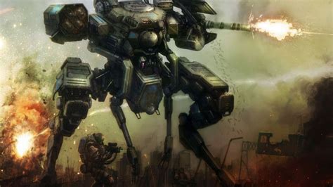 1920x1080 Artwork Fantasy Art Mech Robot Soldier War Concept Art  312 Kb Hd Wallpaper Rare