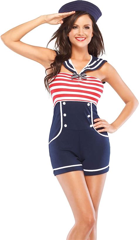 Jp Pin Up Sailor Adult Costume セーラー大人用コスチュームアップピン♪ハロウィン♪サイズ