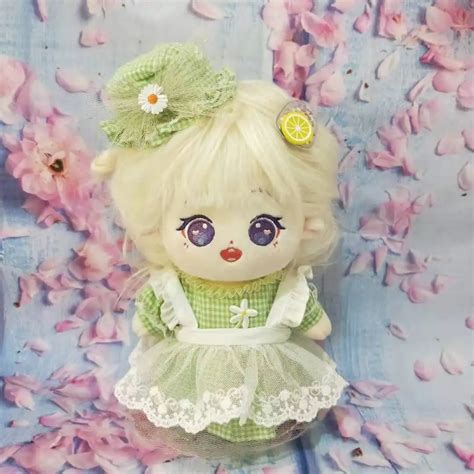 3pcset Diy For 20cm Doll Plush Dolls Clothes Dress Lovely Toys Dolls