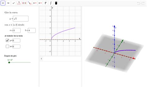 Superficie de revolución GeoGebra