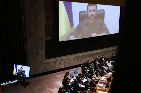 Zelensky Pede Ao Conselho De Seguran A Da Onu Que R Ssia Perca Poder De