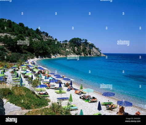 Lemonakia Beach Near Kokkari Samos Island Greece Europe Stock Photo