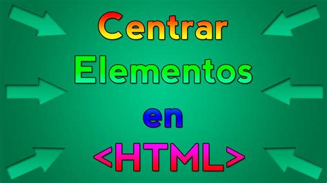 Como Centrar Correctamente En HTML Y CSS YouTube