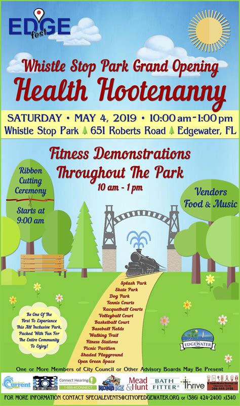 Edgefest Health Hootenanny City Of Edgewater Florida