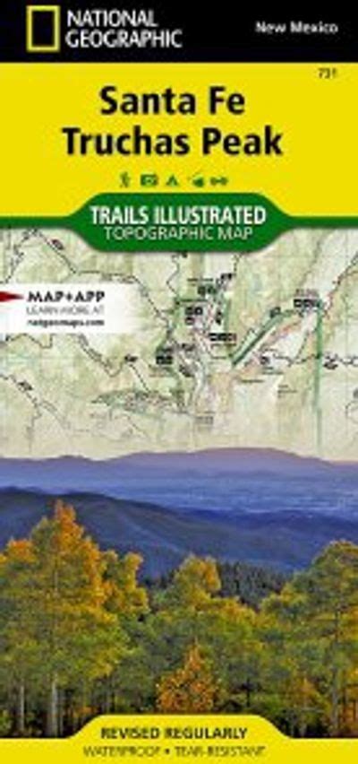 National Geographic Map Santa Fe Truchas Peak Nm