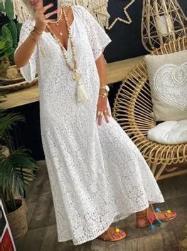 Vestido Longo De Renda Soltinho Mangas Forrado Boho Ve 64 IND DA