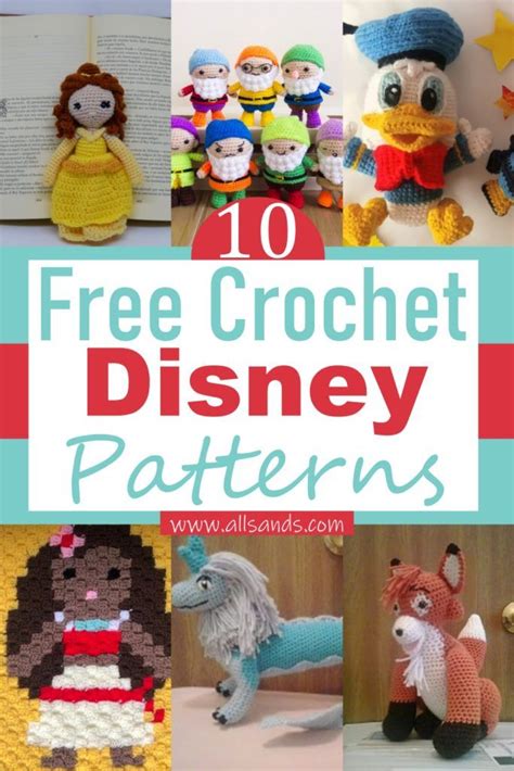 10 Free Crochet Disney Patterns For Cartoon Lovers All Sands