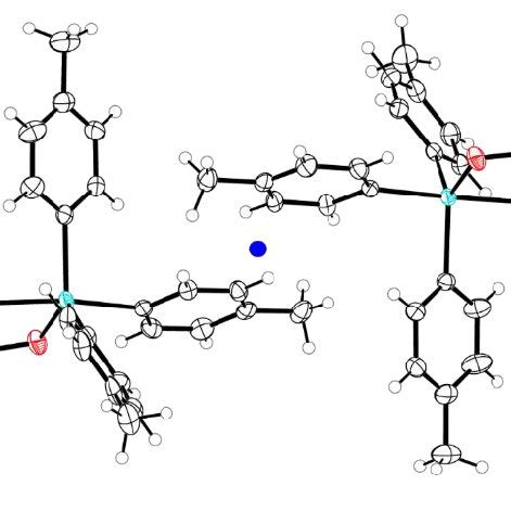 Thermal Ellipsoid Plot 50 Probability H Atoms As Spheres Of