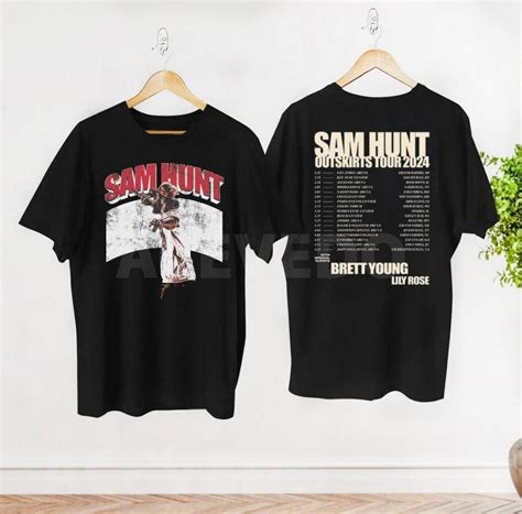 2024 Sam Hunt Outskirts Tour 2 Side T-Shirt, Sam Hunt 2024 Concert ...