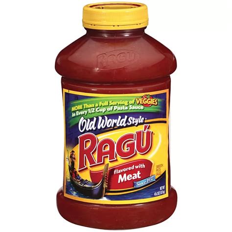 Ragu Old World Style Pasta Sauce Flavored Wmeat 66 Oz Sams Club