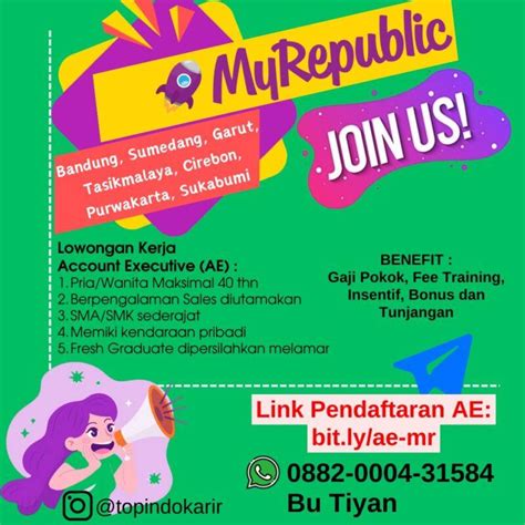 Lowongan Kerja Account Executive Di MyRepublic LokerBandung Id