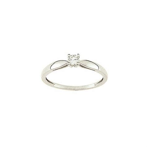 Achat Solitaire En Or Blanc Et Diamant