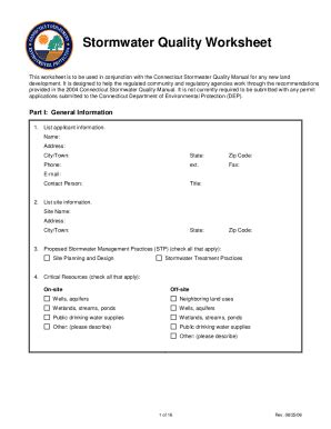 Fillable Online Appendix F Storm Water Quality Management Fax