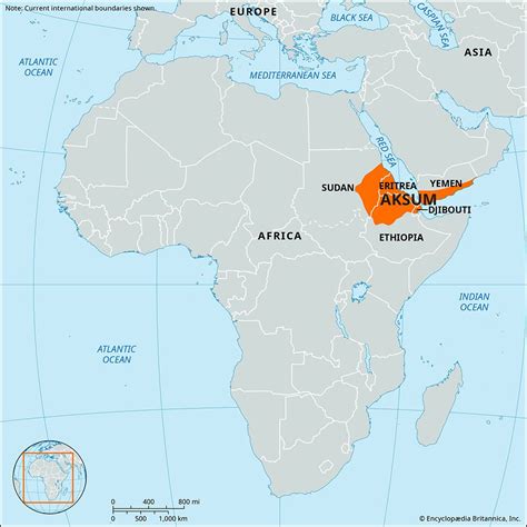 Aksum History Map Empire Definition Britannica