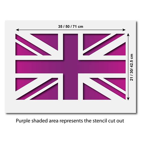 Union Jack Stencil Home Decor Diy Template Craftstar