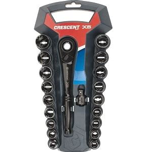 Crescent Cx Pt Piece X Pass Through Ratchet And Socket Set