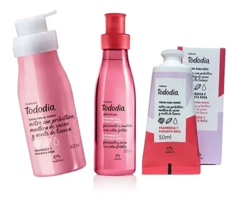 Kit Tododia Frambuesa Y Pimienta Rosa Natura Env O Gratis