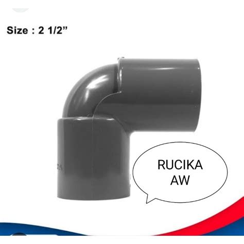 Jual Knee Kni Keni Elbow Rucika Tipe AW Fitting Pipa PVC Ukuran Lengkap