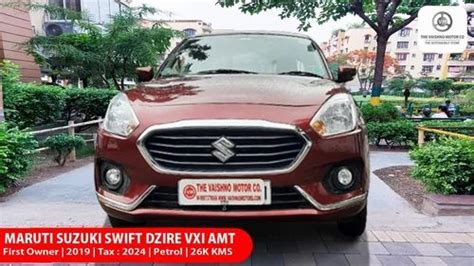 Automatic Red Maruti Dzire Vxi Amt Model At Rs In Kolkata