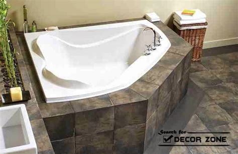 corner bath designs materials  features