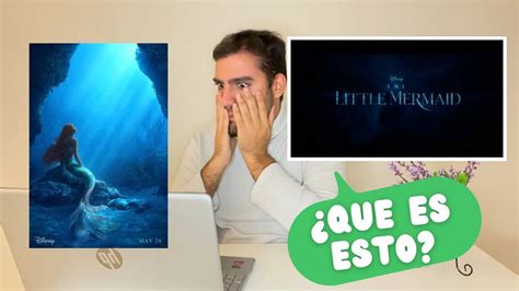 REACCIÓN TRAILER TEASER LA SIRENITA LIVE ACTION 2023 DISNEY