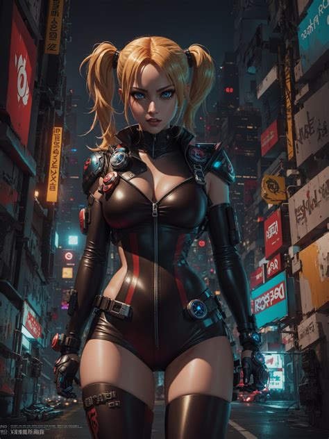 Cyberpunk Harley Quinn 3 By Cuda1016 On Deviantart