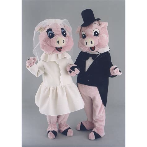 Mr And Mrs Pig Mascot Costume